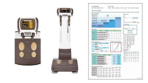 Body composition scan for measuring health and fitness